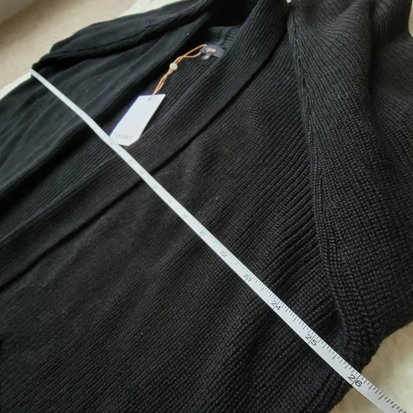 (sold) NWT Quince 100% Australian Merino Wool Duster Cardigan, Black, M 🐨 - Picture 9 of 14